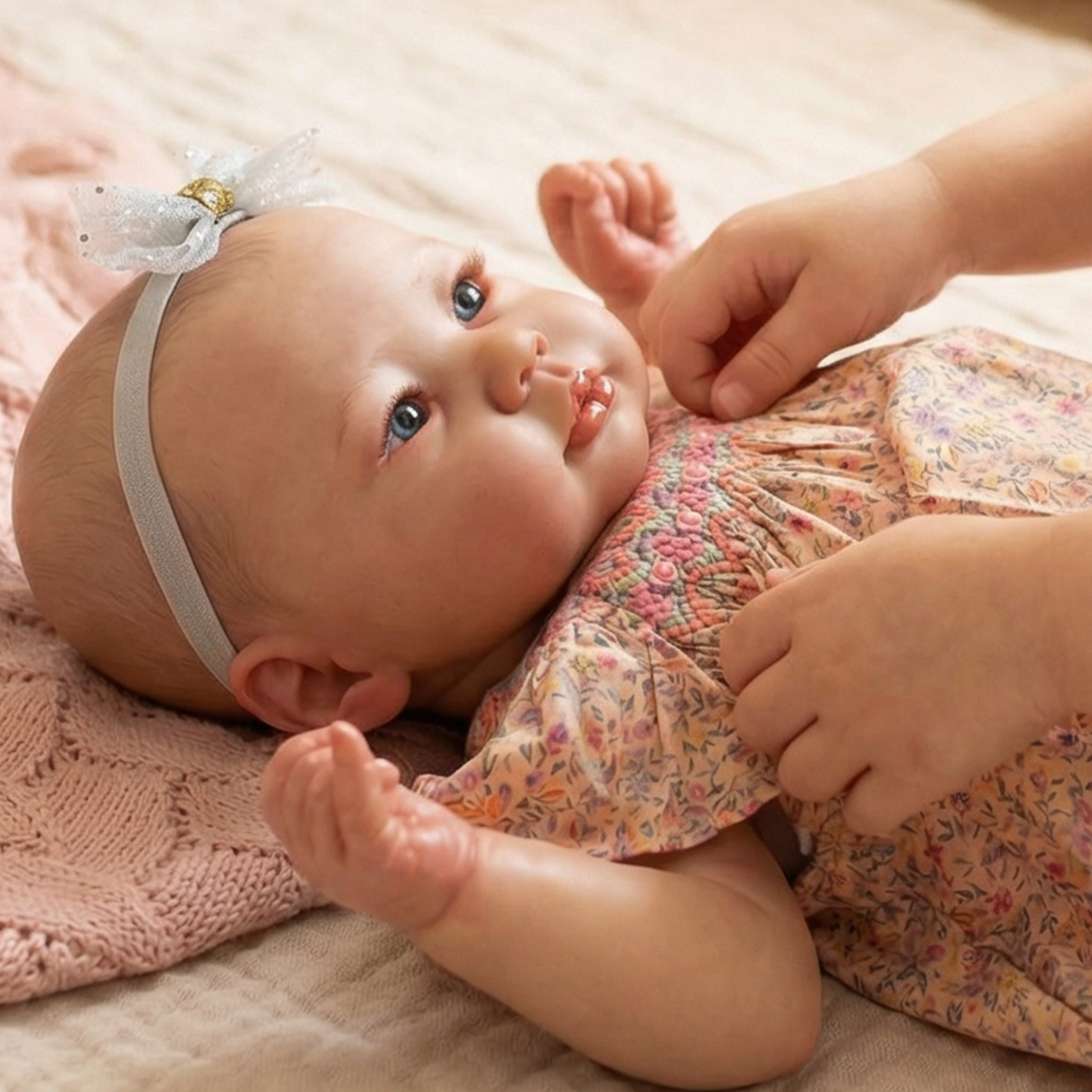 Baby Products Drawing - ตุ๊กตาเด็กทารก Lali ขนาด 19 นิ้ว ตัวทำจากผ้าเนื้อนุ่ม