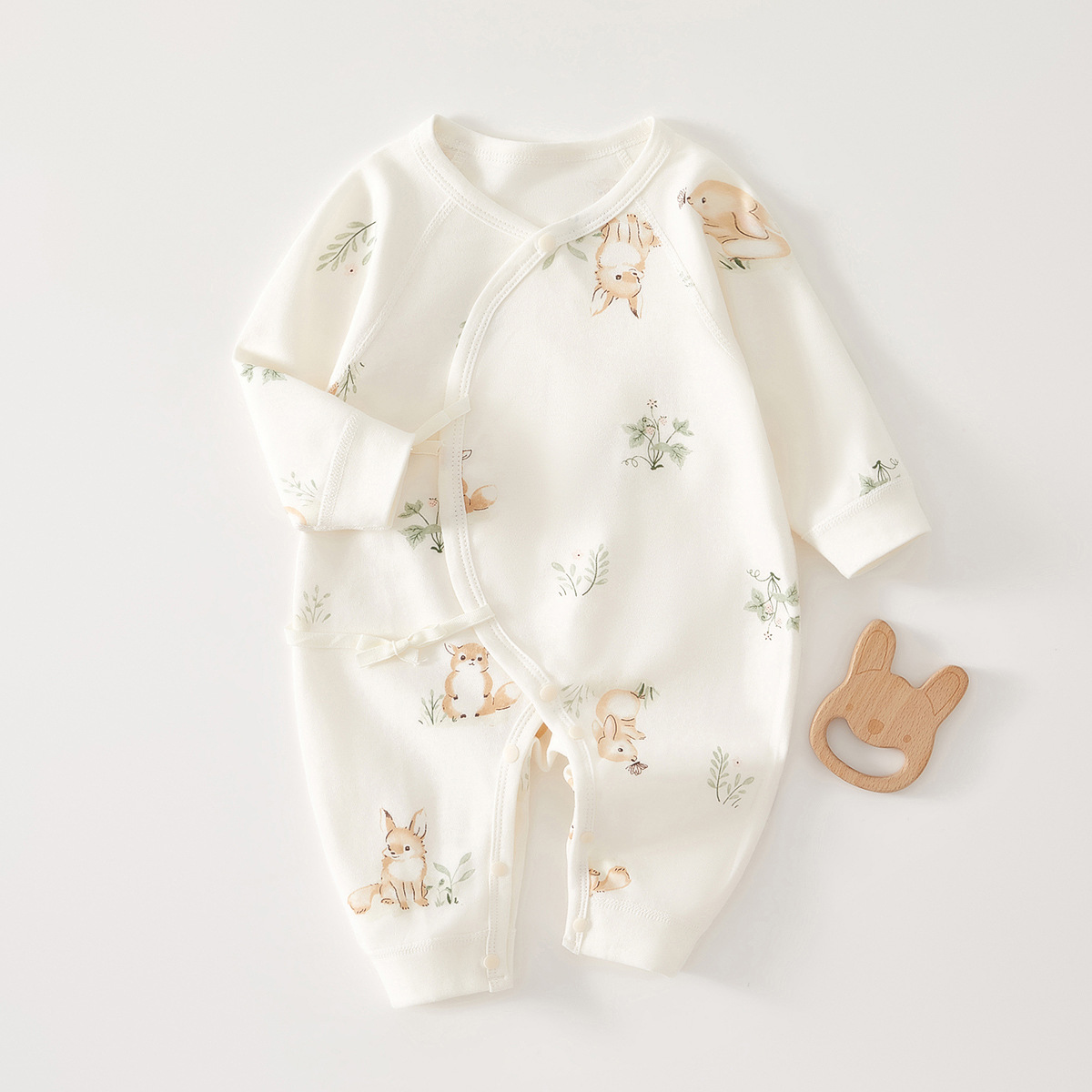 Baby Products Sale - AYNIGIELL คุณภาพสูงทารกแรกเกิด Jumpsuit โฟร์ซีซั่นน่ารักเด็ก Jumpsuit 0-6M