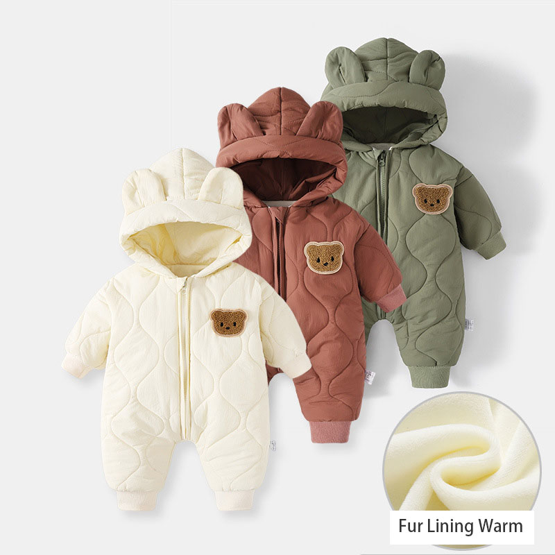ชุดรอมเปอร์เด็กอ่อนแบบมีฮู้ดสำ - Baby Products Sale บทวิจารณ์และราคา